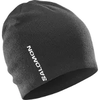 Salomon - Mutsen - Graphic Beanie Deep Black voor Unisex - Zwart