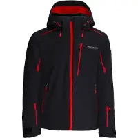 Spyder - Ski jassen - Leader Jacket Black Escape voor Heren van Gerecycled Polyester - Maat XL - Zwart