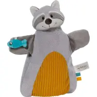 Nici 2-in-1 Wasbeer Doudou En Marionet 26x25 Cm