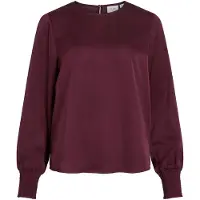 Vila Blouse 'Viellette' wijnrood