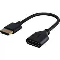 Goobay HDMI flexibele adapter | HDMI2.0 (4K 60Hz + HDR) | koper | zwart | 0,10 meter