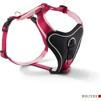 Wolters hondentuig gepolsterd Professional Comfort, maat -1: 27-32cm x 15mm Paars/Roze
