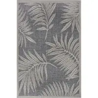 Home Collection Buitenkleed Palms - Grijs/Beige 115 x 170 cm