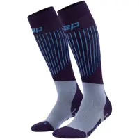 Cep Ski Ultralight Socks Tall 3.0, skisokken, dames, paars/blauw