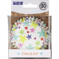 Pme Cupcake Vormpjes Papier met Folie - Sterren - pk/30 - Baking Cups