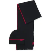 HUGO Muts 'Zaschel' rood / zwart