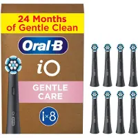 Oral-B iO Series Gentle Care Opzetborstels - Zwart - Voor Gevoelig Tandvlees - 8 stuks