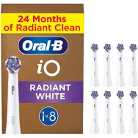 Oral-B iO Radiant White opzetborstels - White - 8 stuks