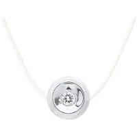 Diadema Diamond Necklace 0030 Cts Nylon Transparant 925