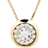 Diadema Collar Diamonds 0,25 Cts Serti Illusion Yellow Gold 18k