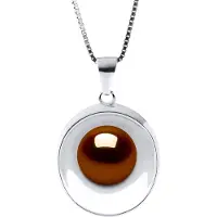 Diadema REFLECTIONS zoetwater parel 9-10 mm Chocolate 925