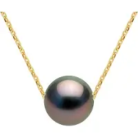Diadema Gekweekte Pearl Necklace Tahiti Ronde 89mm Geel Gouden Ketting