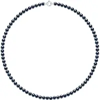 Diadema Gekweekte parels ketting Zoetwater 5-6mm Sluiting Black Luxury White Gold