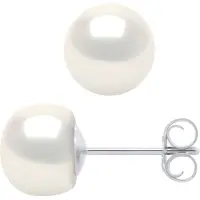Diadema Oorbellen Pearl Zoetwater 6-7mm Black 925