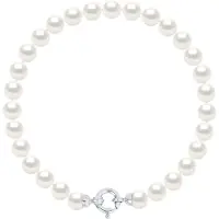 Diadema Armband Gekweekte Parels Zoetwater 6-7mm White Luxury White Gold Clasp