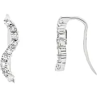 Diadema 925 zilveren sieraden oorhaak en zirkoniumoxiden - discreet