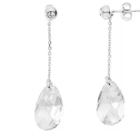 Diadema Hanging Oorbellen Echt Swarovski Silver Crystal 925 - Swarovski Tribute