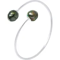 Diadema Bangle YOU AND ME Tahitian Pearls Ringed 10-11 mm 925