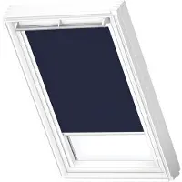 Velux Origineel Verduisterend Rolgordijn (DKL) Wit Kozijn, PK04, Donkerblauw