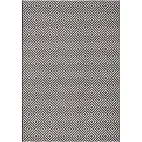 Hanse Home Vloerkleed Karo Rechthoekig - zwart 140 x 200 cm