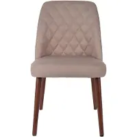 Housecraft living Set van 2 eetkamerstoelen Andrain | polyester beige 48x85x56 cm eetkamerstoelen | NADUVI