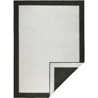 Hanse Home Vloerkleed Panama Rechthoekig - zwart creme 160 x 230