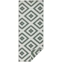 Hanse Home Dubbelzijdig Buitenkleed Malta - Groen/Creme 80 x 250 cm
