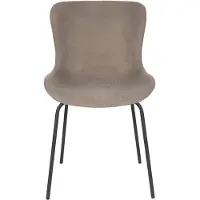 Feliz Lifestyle Set van 2 eetkamerstoelen Birde | ribfluweel grijs 48x81x56 cm eetkamerstoelen | NADUVI