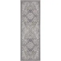 Home Collection Vloerkleed Vintage Genevieve - Grijs/Crème 80 x 200 cm