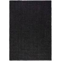 Home Collection Handgeweven Jute Vloerkleed - Zwart 80 x 150 cm