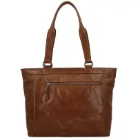 Hide & Stitches Westland Shopper cognac schoudertas dames