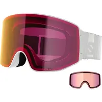 Salomon Skibril Unisex Sentry Prime Sigma White / Poppy Red (+ Extra Lens)