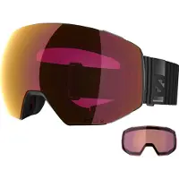 Salomon Skibril Unisex Radium Prime Sigma Black / Poppy Red (+ Extra Lens)