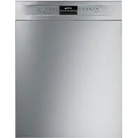 Smeg Onderbouw vaatwasser Vaatwasser, Universeel, Onderbouw, 60 cm, Aantal couverts: 13, Roestvrij staal, D