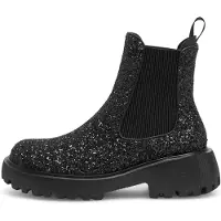 Woden Boots 'Aya Glitter' zwart