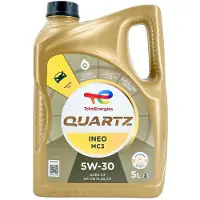 Total Quartz Mc3 Ineo 5w30 4 Stroke Engines Oil 5l Goud
