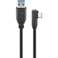 Goobay USB C naar USB A 3.0 haaks 1 Meter