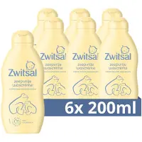 Zwitsal 6x Zeepvrije Wascrème 200 Ml