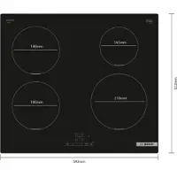 Bosch PIE611BB5E - Serie 4 - Inductiekookplaat - Zwart - 60 cm