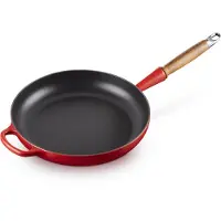 Le Creuset Signature koekenpan houten handvat 28 cm Cerise