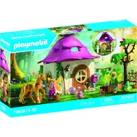 Playmobil Princess Magic gezellig sprookjeshuis met gouden eenhoorn en stal