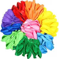 Partizzle® 100 stuks Gekleurde Regenboog Latex Ballonnen - Ballonnenboog - Verjaardag / Carnaval Party Versiering - Helium Geschikt - 30 CM