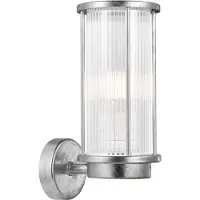 Nordlux Wandlamp buiten Linton, dimbaar, alu / grijs / zink, metaal, Wandlamp buiten