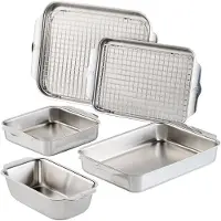 Hestan Ovenbond Bakset 7 Stuks - Bakvormen Aluminium Roestvrij staal - 50421