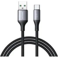 JOYROOM - Flash Series - 3A - Usb A naar Type C kabel - Snellader - Nylon - 2 Meter - Zwart