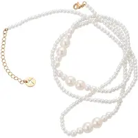 Gaya Ketting rose-goud / parelwit