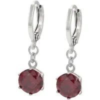 NAEMI Oorbellen rood / zilver