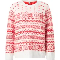 ONLY Trui 'ONLXMAS NORDIC' rood / wit