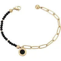 NAEMI Armband goud / zwart