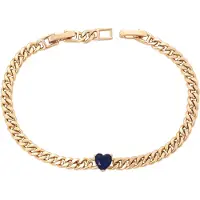 Faina Armband donkerblauw / goud